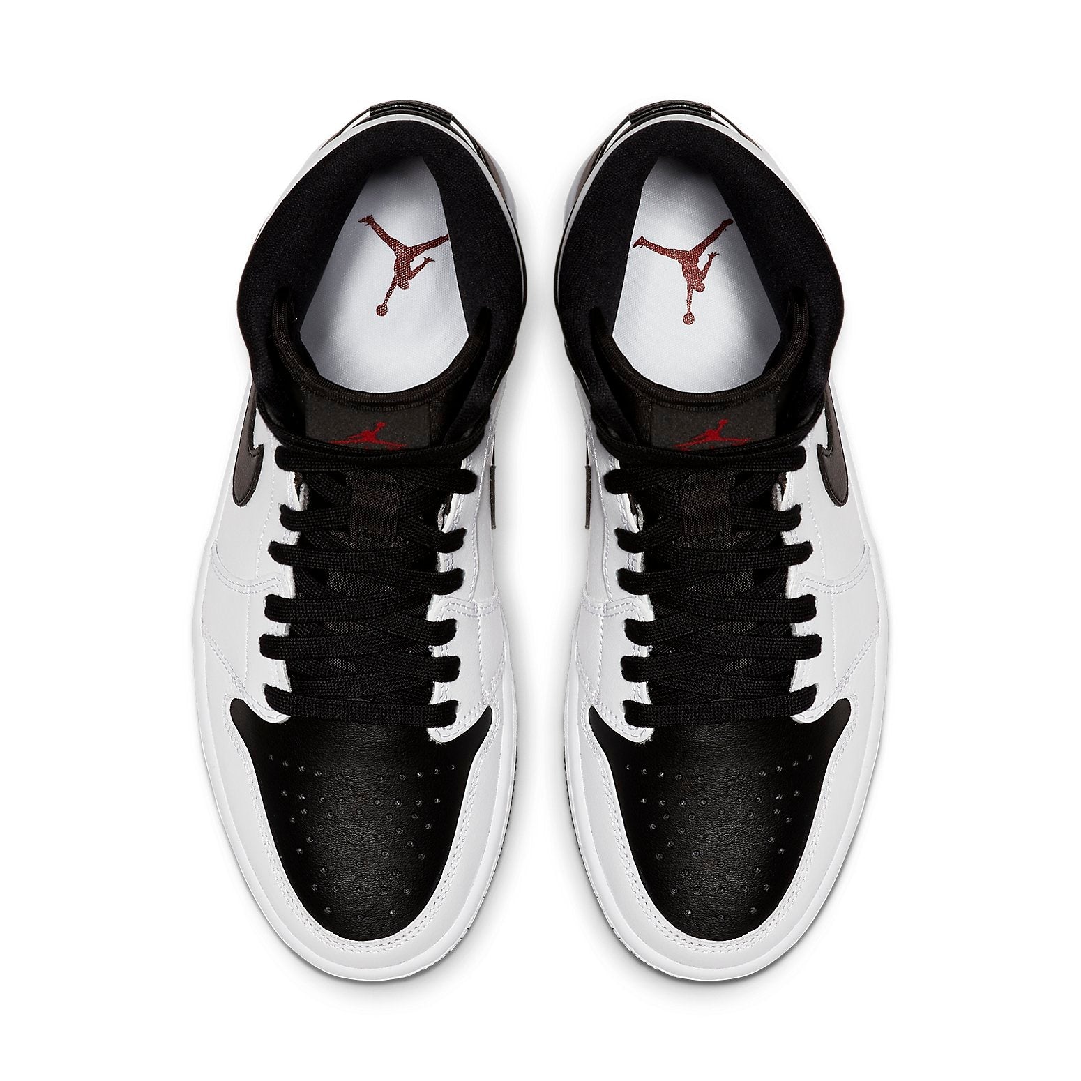 (WMNS) Air Jordan 1 Mid 'White Black' BQ6472-101