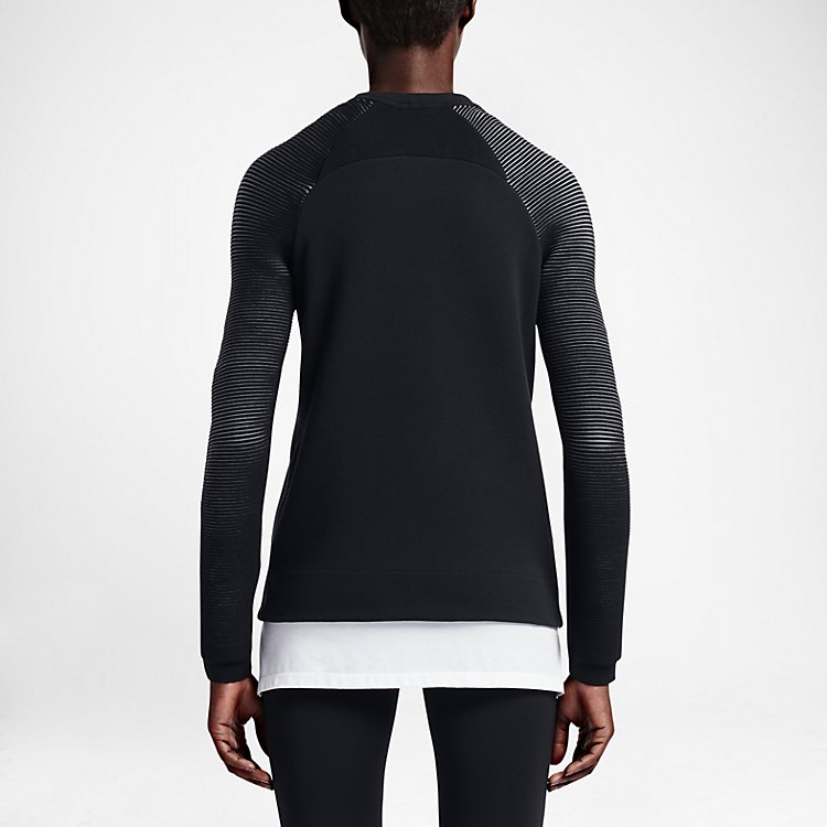(WMNS) Apparel Sweaters Kids Nike Tech Fleece Crewneck 809537-010