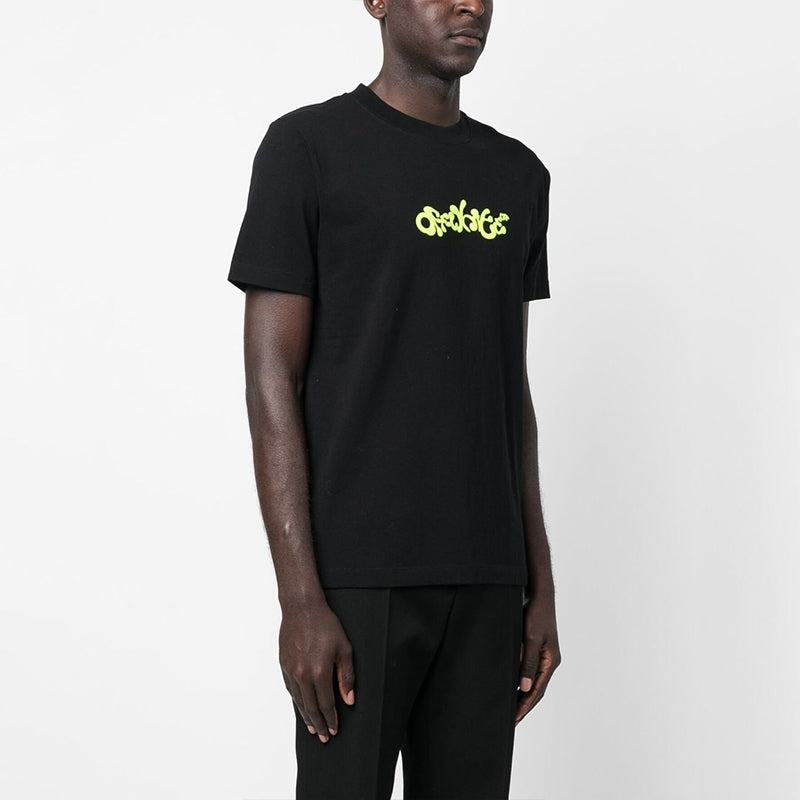 Off-White Opposite Arrow Slim Short-Sleeve Tee 'Black/Lime' OMAA027S23JER0061050