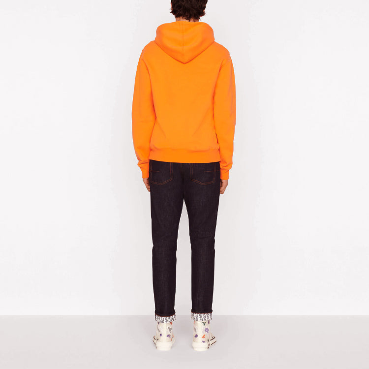Men's DIOR Logo Embroidered Solid Color Orange 113J698A0531-C242