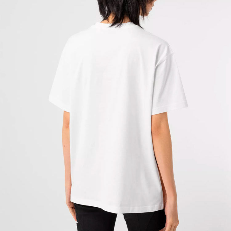 Burberry Unicorn Print Cotton Oversized Unicorn Female White 80273471