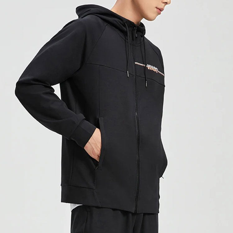 Li-Ning Way Of Wade Logo Full Zip Hooded Jacket 'Black' AWDR429-1