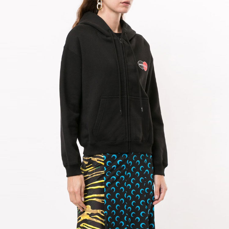 Balenciaga Uniform Hooded Jacket Black 620939TIV801000