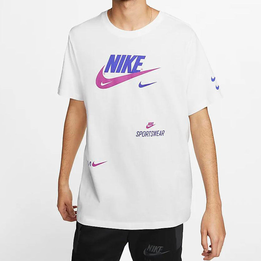 Nike Alphabet Sports Short Sleeve White CU0079-100