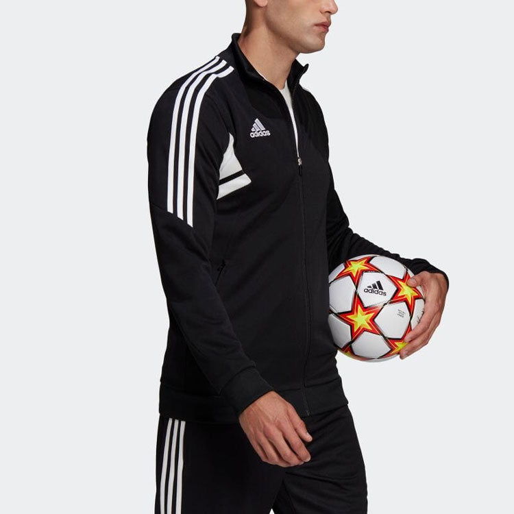Men's adidas Small Logo Side Stripe Casual Jacket Black HA6252