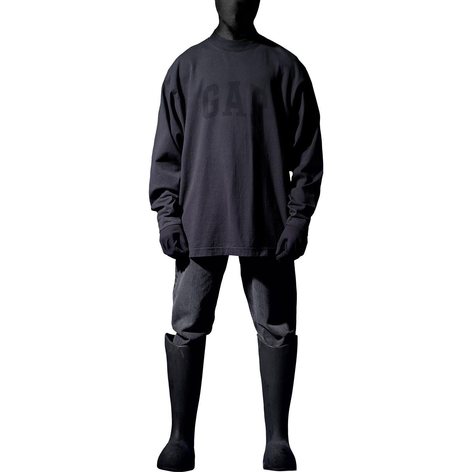 YEEZY Gap Dove Longsleeve T-Shirt 'Black' YEEZY-SS22-113