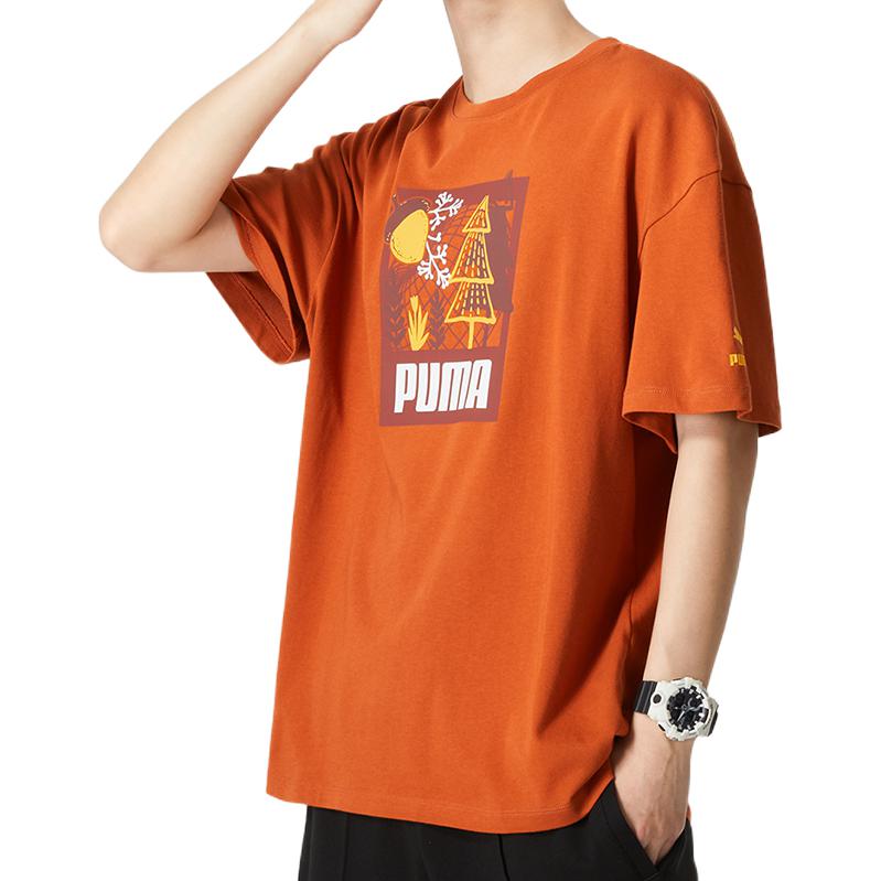 PUMA FF Short Sleeve Graphic Tee 'Orange' 538776-64