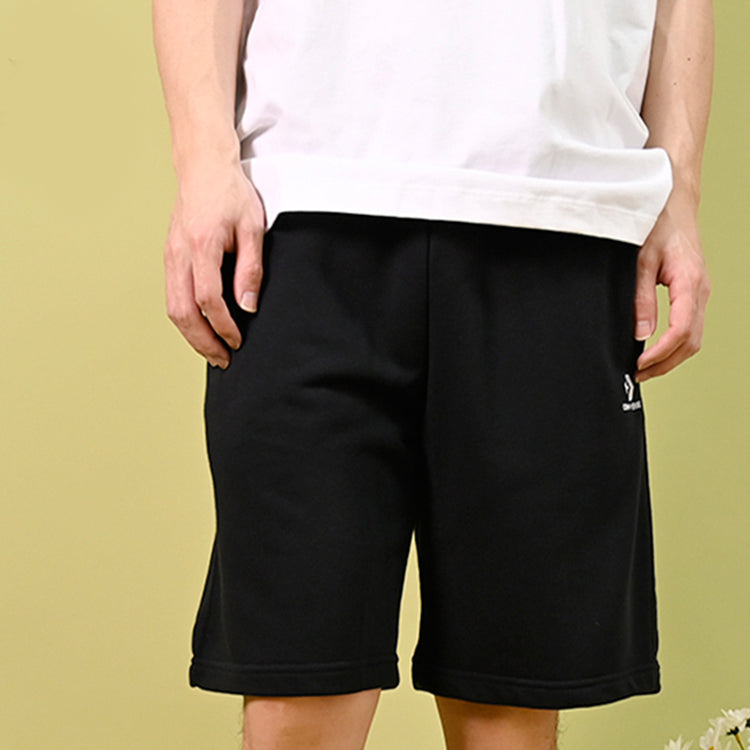 Converse Go-To Embroidered Star Chevron Standard-Fit Fleece Short Asia Sizing 'Black' 10023875-A01
