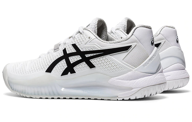 (WMNS) ASICS Gel Resolution 8 'White Black' 1042A072-101