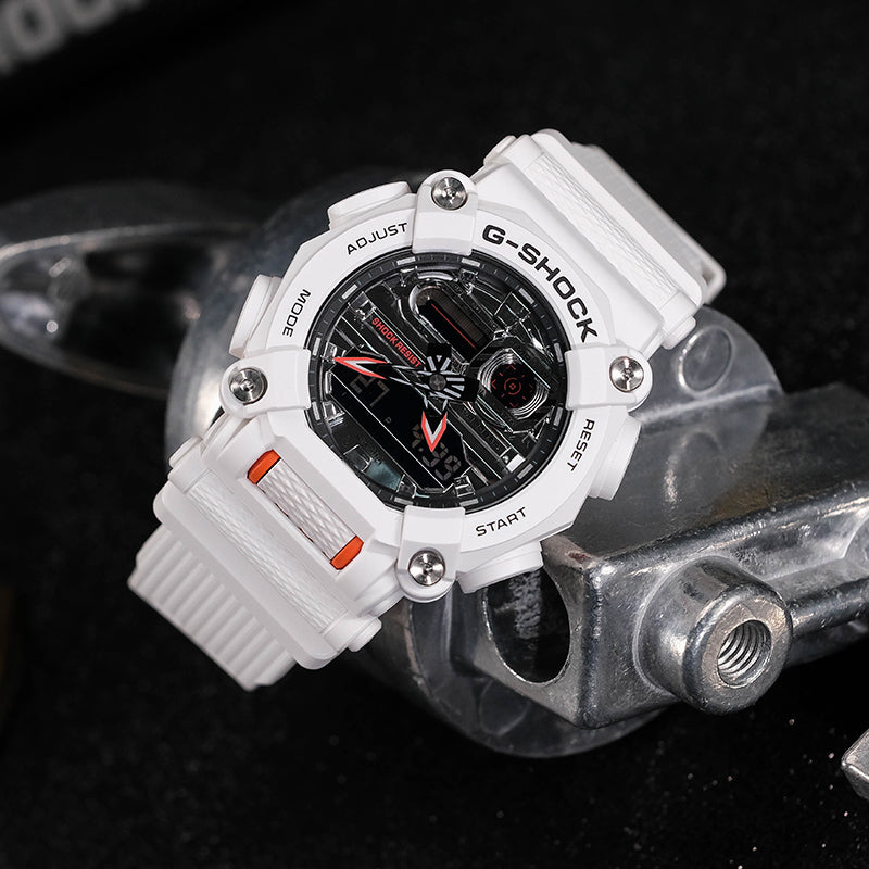CASIO G-Shock Analog-Digital 'White' GA-900AS-7APR