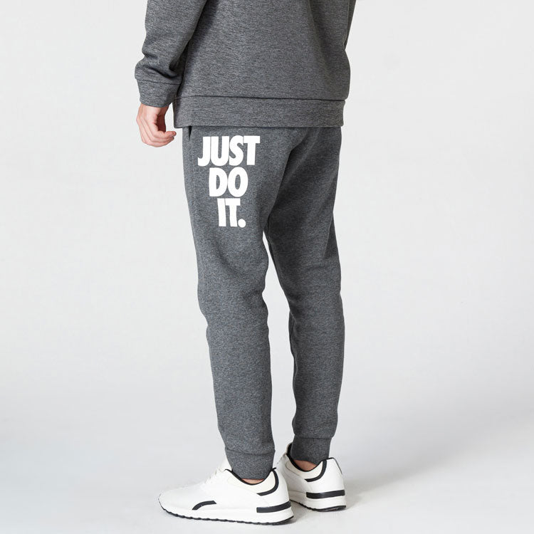 Nike Alphabet Fleece Lined Stay Warm Knit Sports Pants Gray AT5266-071