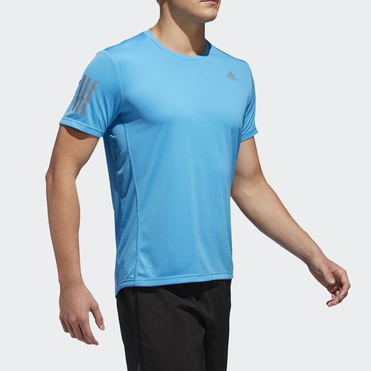 adidas Own The Run Sports Short Sleeve Tee 'Red Grey' DX1313