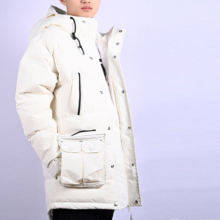 Converse Down Mid Length Jacket Asia Sizing 'White' 10019988-A02