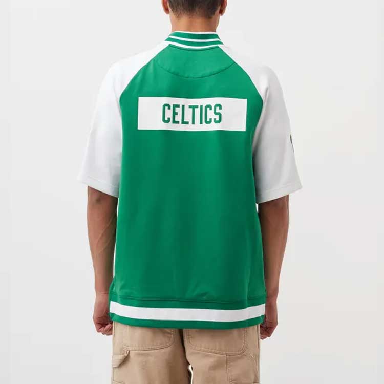 Nike Boston Celtics Dri-fit Casual Sports Breathable Short Sleeve Jacket Green DB2439-312