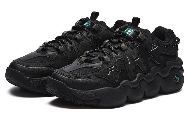 FILA Panini Low Retro Basketball Sneakers 'Black' F12M242127FBK