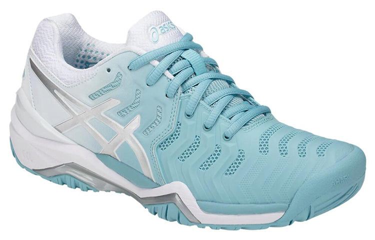 (WMNS) ASICS Gel Resolution 7 'Porcelain Blue Silver' E751Y-1493