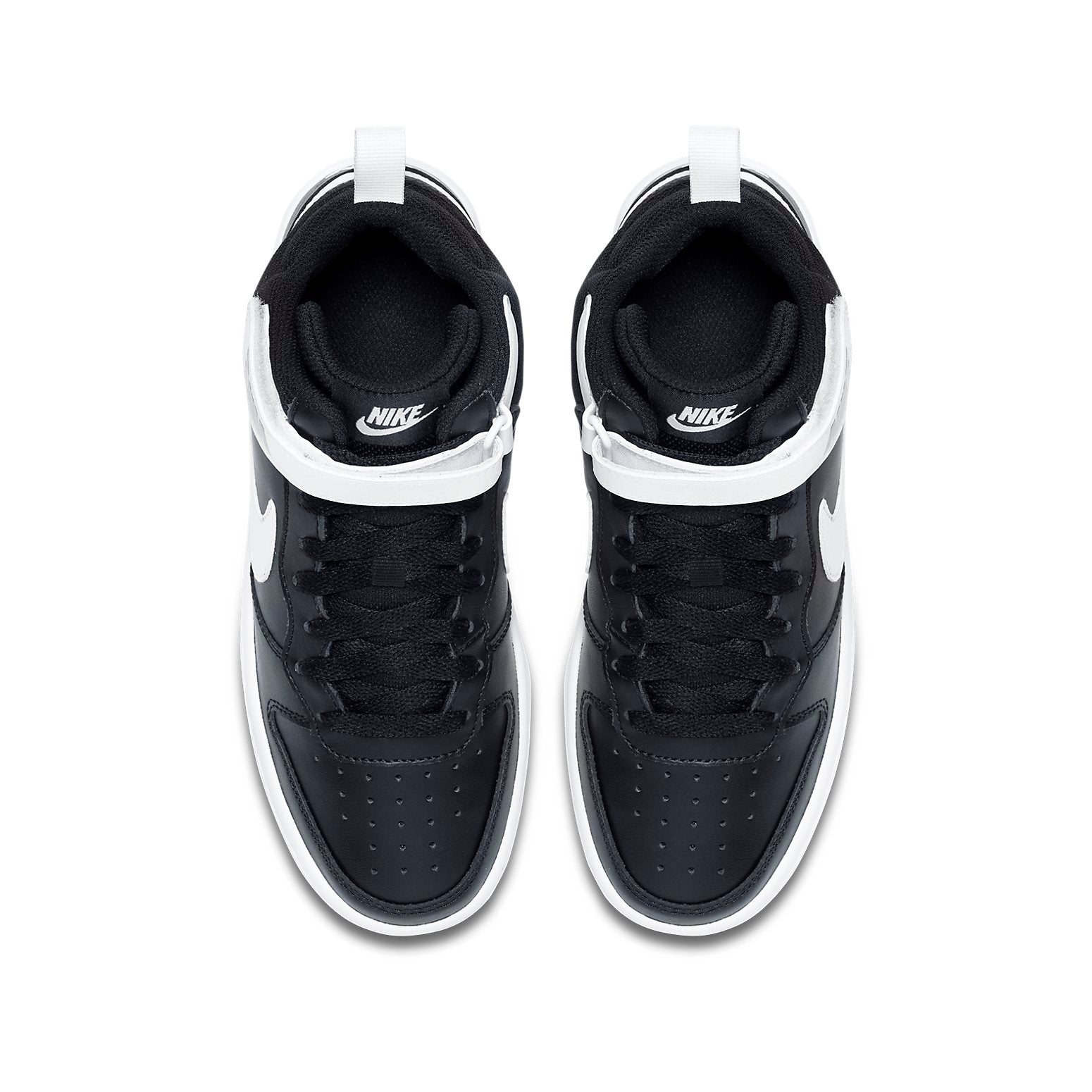 (GS) Nike Court Borough Mid 2 'Black White' CD7782-010