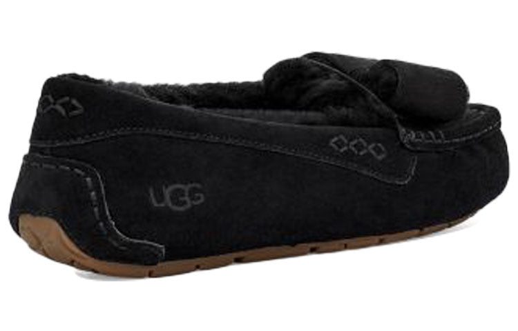 (WMNS) UGG Ansley Twinface Bow 'Black' 1118958-BLK