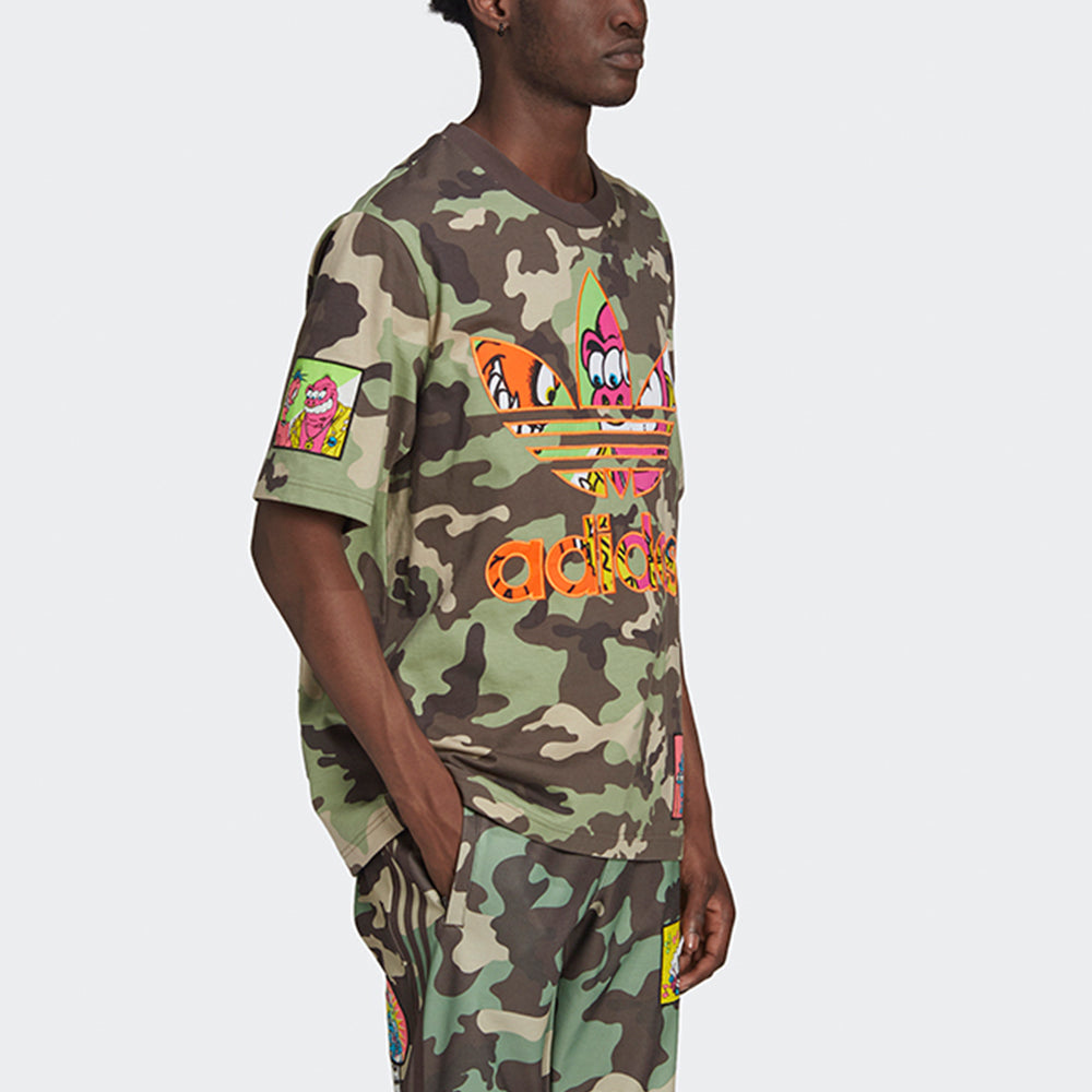 adidas Originals x Jeremy Scott Crossover Tee 'Military Green' H53374