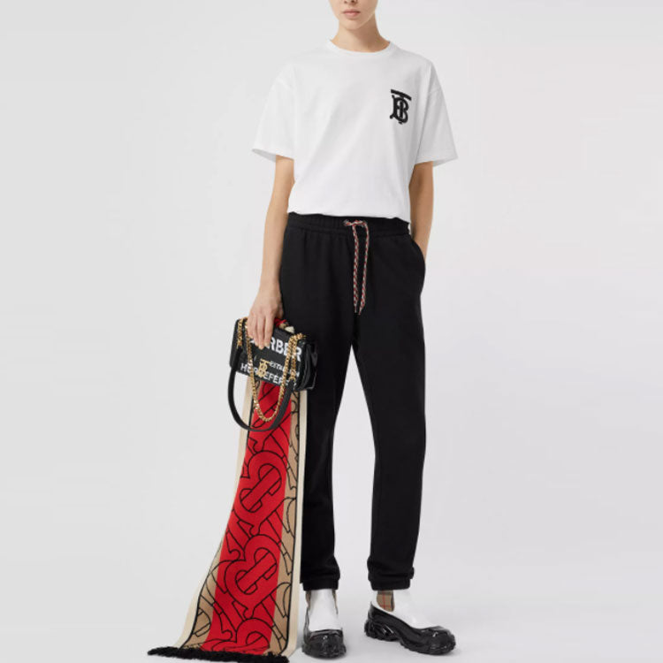 (WMNS) Burberry Monogram Motif Oversized logo Printing Female White 80174731