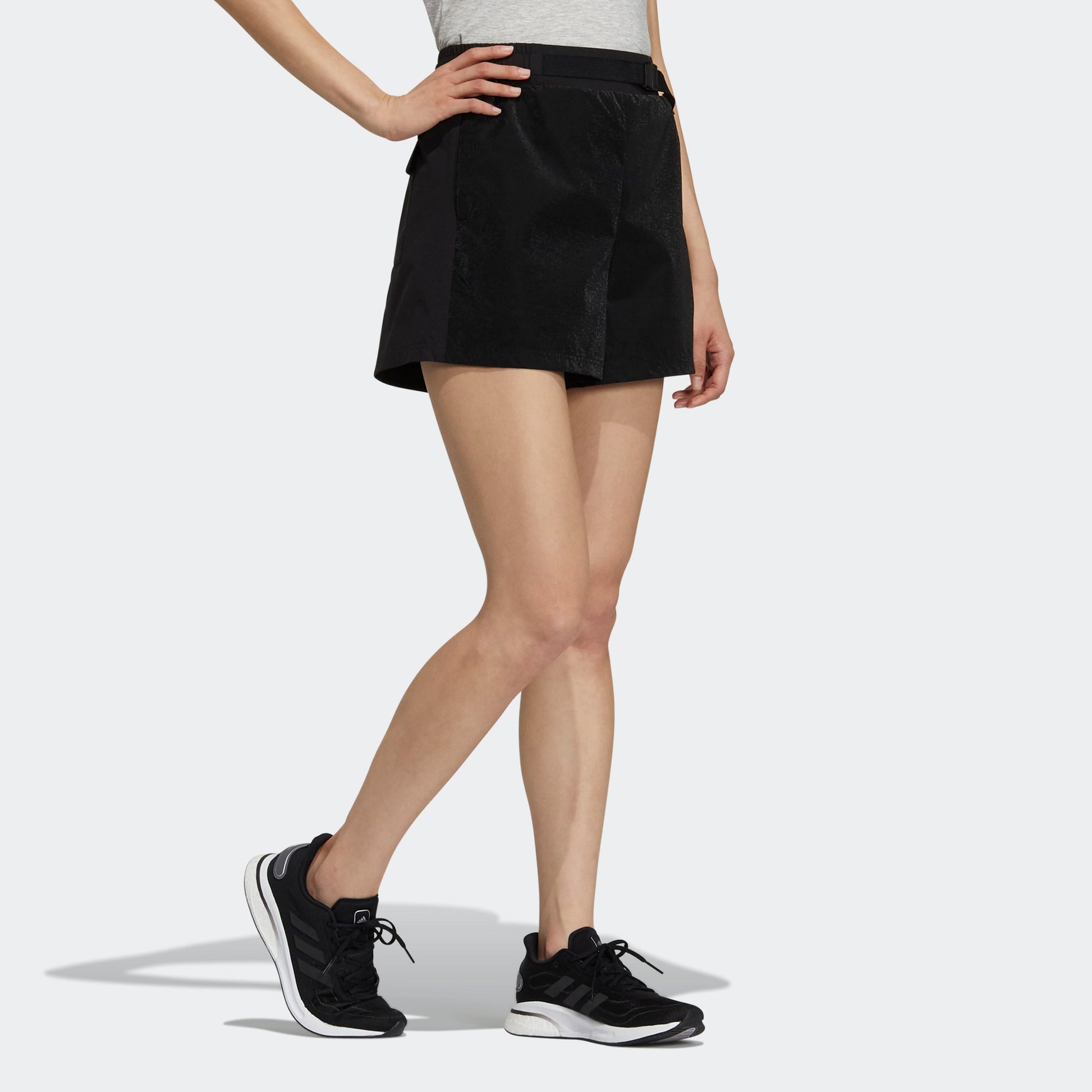 (WMNS) adidas Str Shorts Wv Woven Sports Solid Color Black GP0644