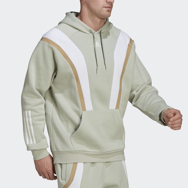 Men's adidas Sw Fl Hoddie Contrasting Colors Sports Green HP1896
