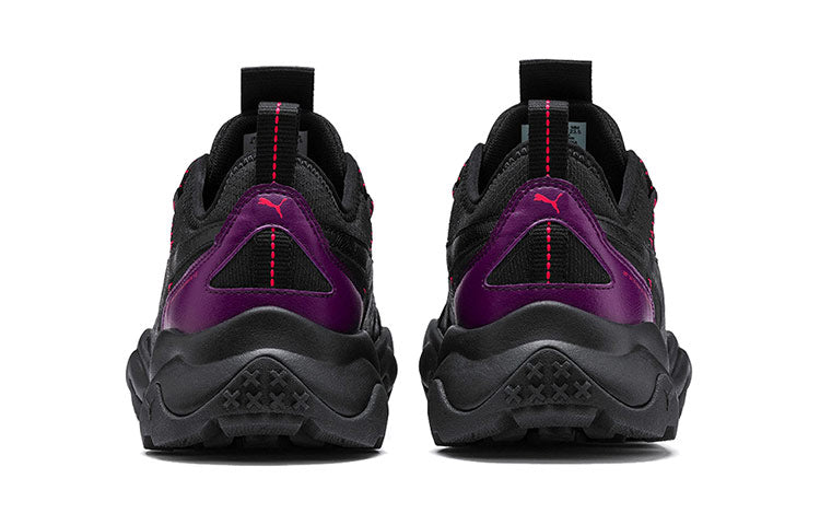 (WMNS) PUMA Ember Low-top Running Shoes Black/Purple/Red 193131-02
