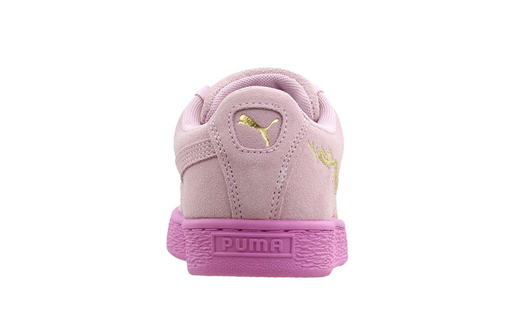 PUMA Suede Dragon Lace Leisure Board Shoes K Pink 368214-02