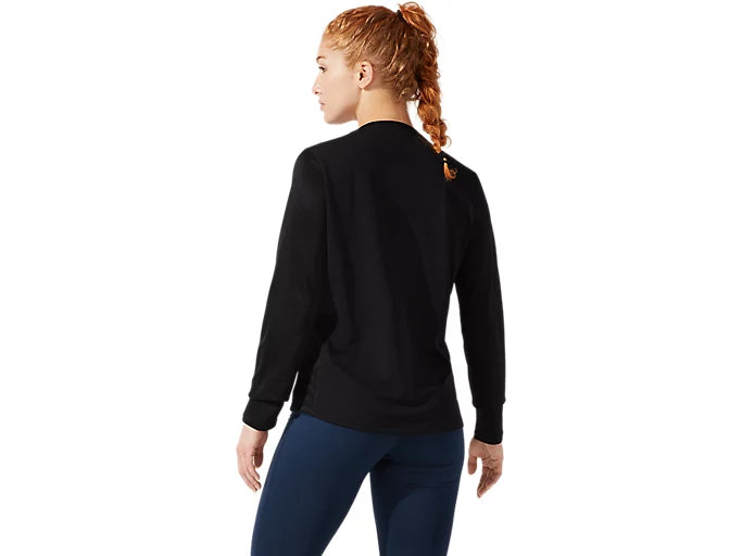 (WMNS) ASICS Silver Long Sleeve Top 'Performance Black' 2012C361-001
