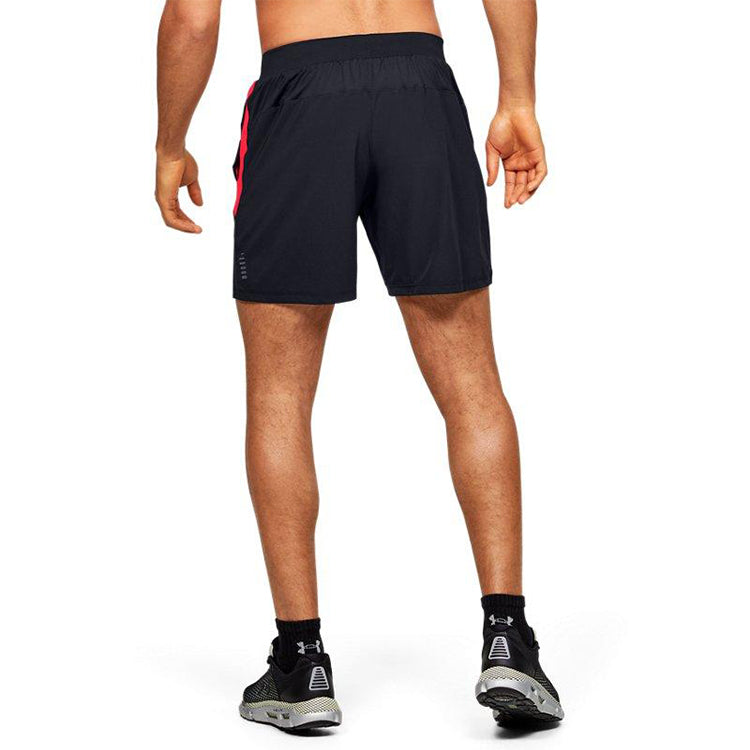 Under Armour Qualifier Speedpocket Branded 7'' Shorts 'Black' 1350888-002