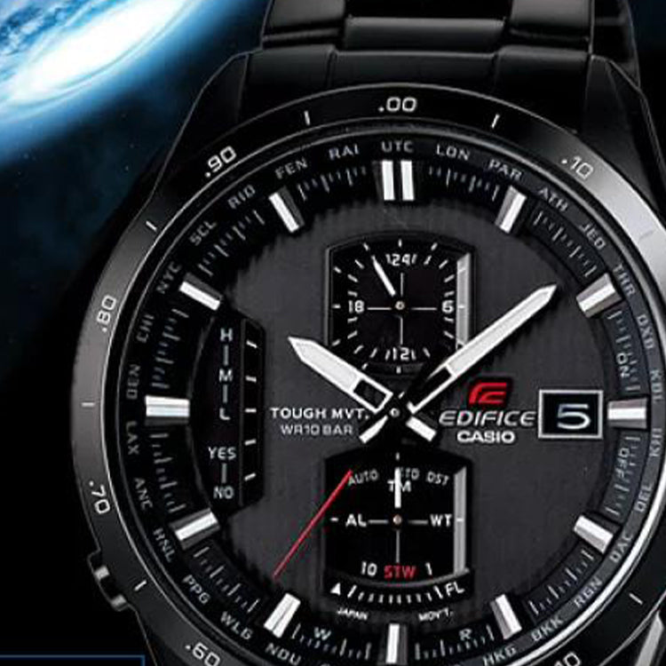 Casio Edifice Analog Watch 'Steel Black' EQW-A1110DC-1A