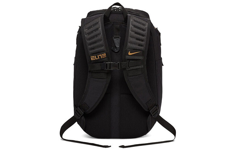 Nike Hoops Elite Pro Basketball Training Backpack 'Black Gold' BA6428-010