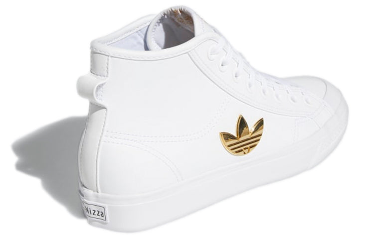 (WMNS) adidas Nizza Trefoil Hi 'Cloud White Gold Metallic' H01134