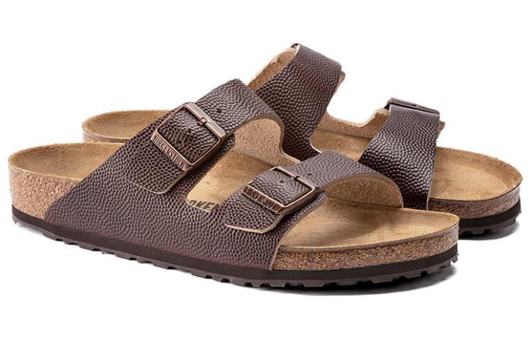 Birkenstock Arizona Natural Horween Sandals 'Brown' 1022353