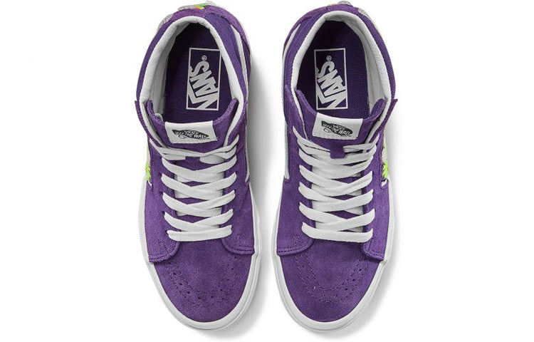 Vans SK8-HI Floral Boucle Sneaker In Violet Indigo/ True White VN0A4BV6TS8