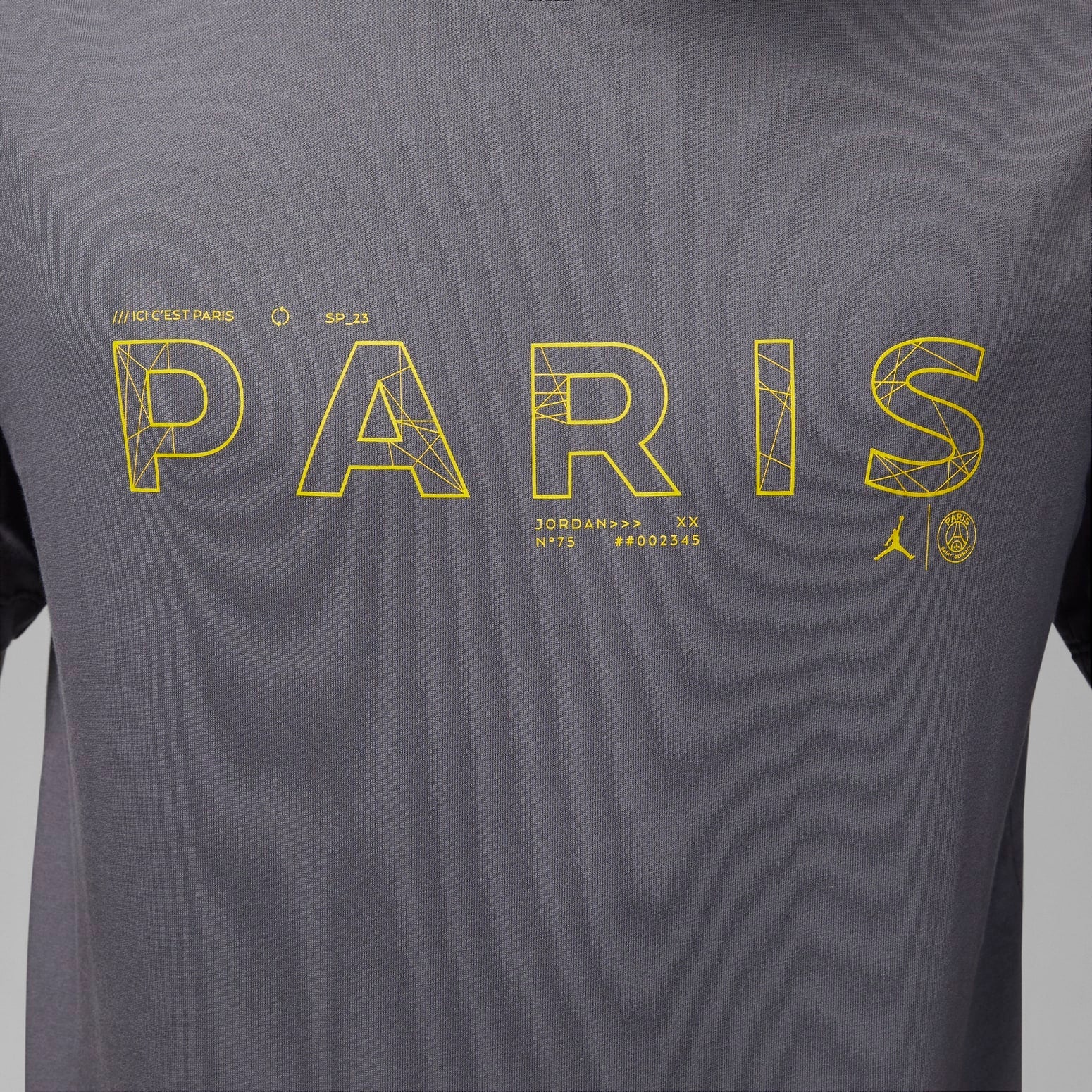 Air Jordan x PSG Graphic T-Shirt 'Grey' DV0634-014