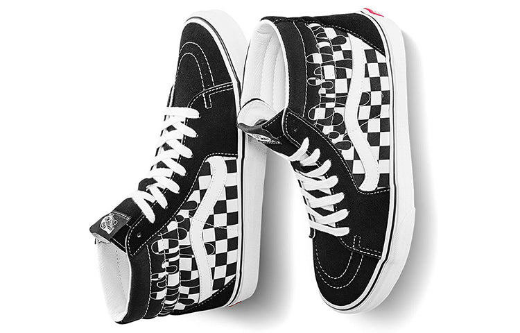 Vans Paint Drip Checkerboard Sk8-Hi Shoes 'Black White' VN0A5HXV6UP