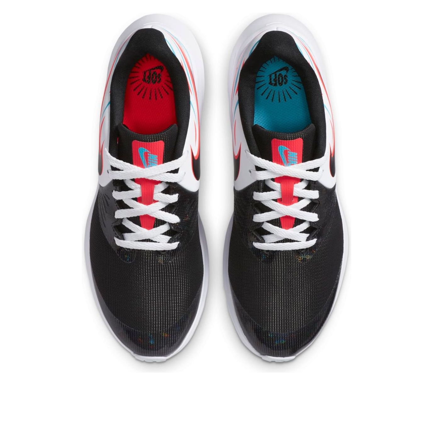 (GS) Nike Star Runner 2 Light 'Black White Red' CN7830-100