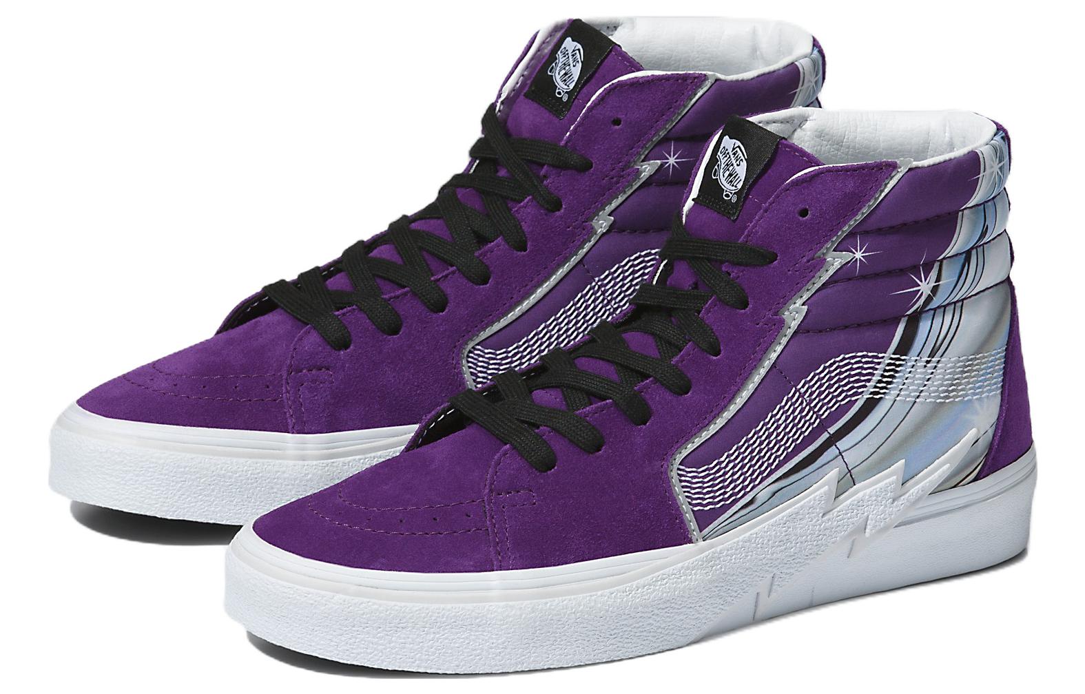 (WMNS) Vans Sk8-Hi Bolt Chrome Flash Shoes 'Acai Purple' VN0A5JIVBKE