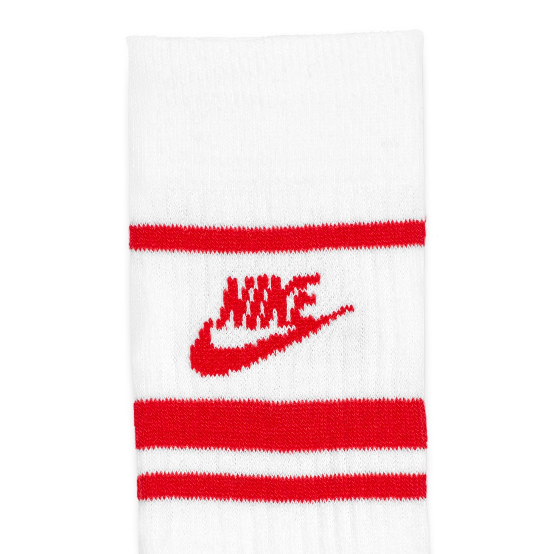 Nike Sportswear Dri-FIT Everyday Essential Crew Socks 'White Red' DX5089-102