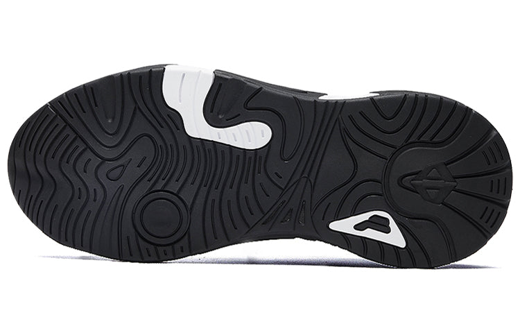 (WMNS) FILA SWARM low swirl sneakers 'Black And White' F12W034124FBW