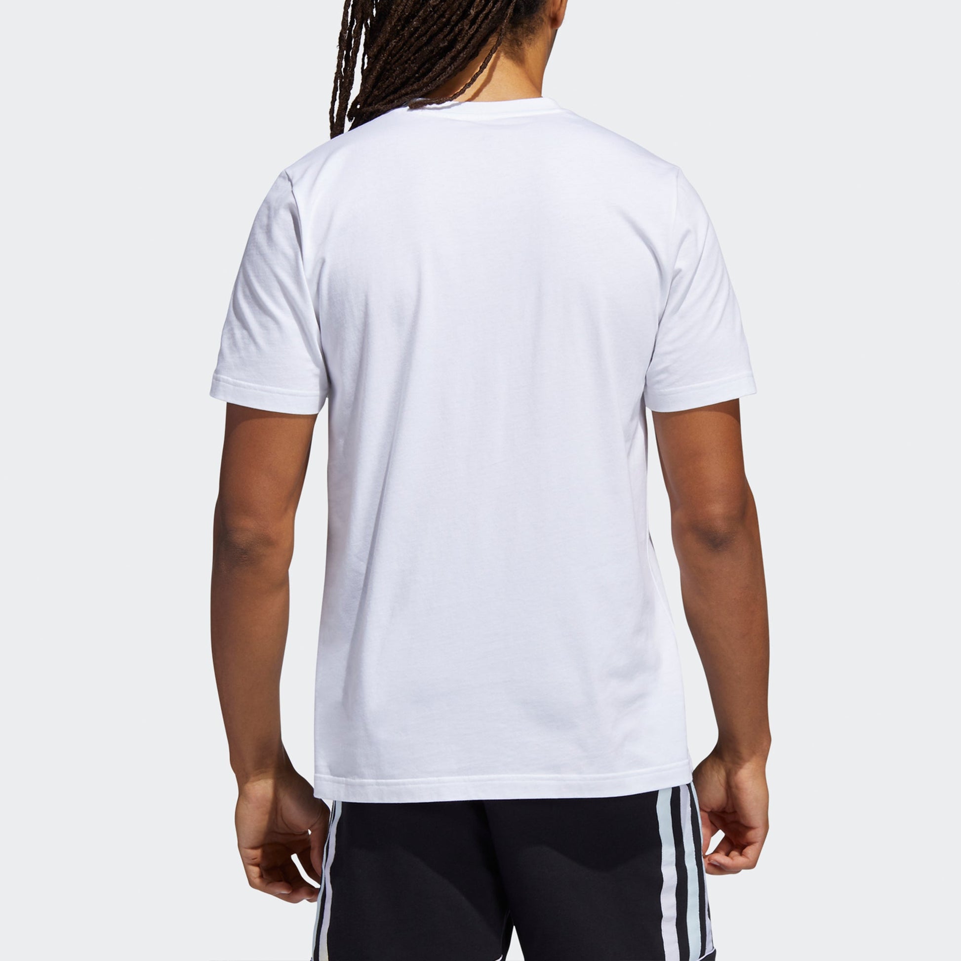 adidas Don 3 Nyc Cartoon Printing Sports Basketball Round Neck Short Sleeve White GT0224