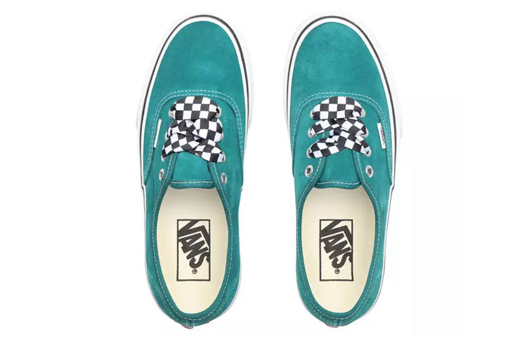Vans Checkerboard Lace Authentic Platform 20 'White Green' VN0A3AV8S1W