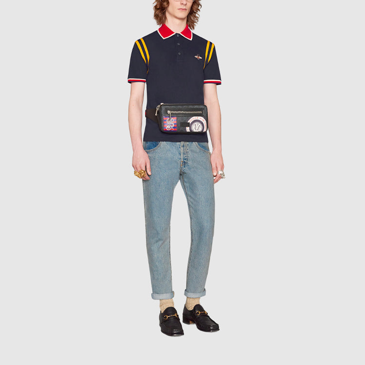 Gucci SS21 Polo shirt Bee 'Black' 500971-X9M37-4033