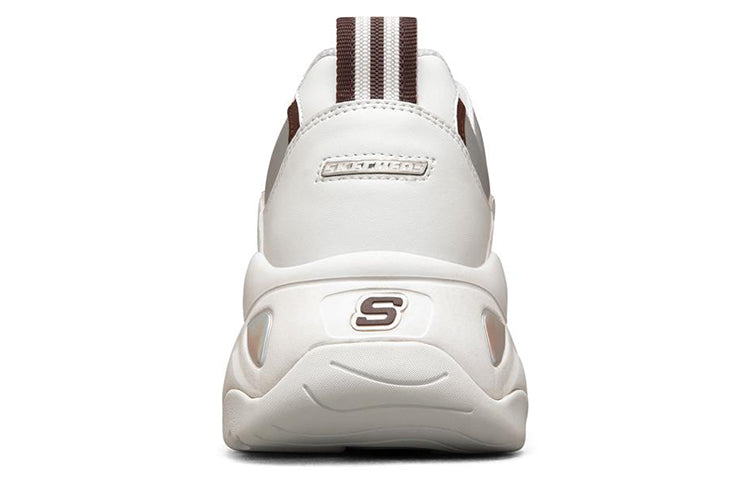 Skechers D'Lites 3.0 Low-Top Running Shoes White/Silver 888005-WSL