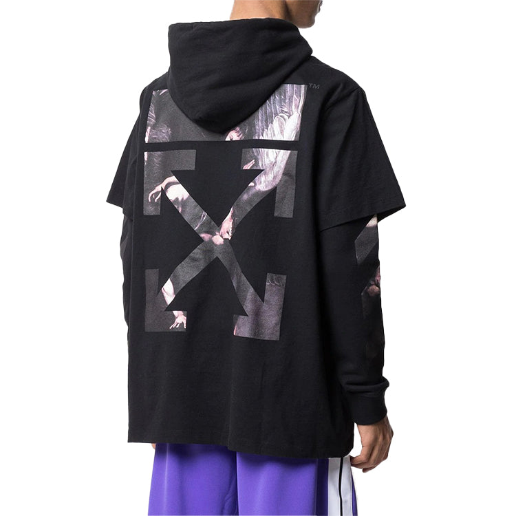 Off-White SS20 Back Caravaggio Arrows Print Double-Layer OMAB033S201850041088