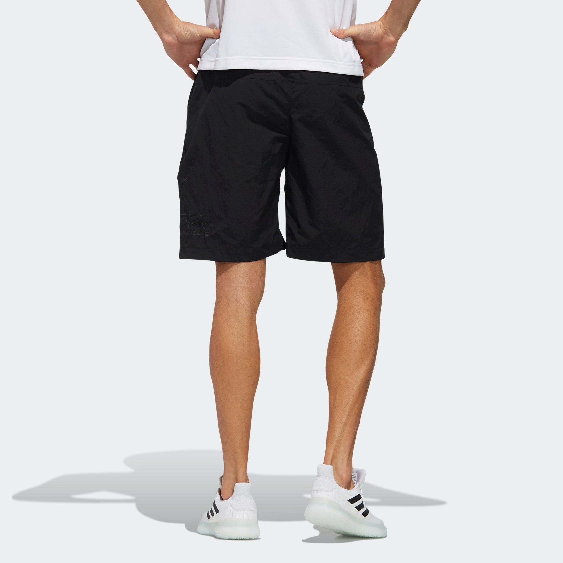 adidas M Mh 3s Wv Sho Woven Solid Color Loose Sports Shorts Black FM5468