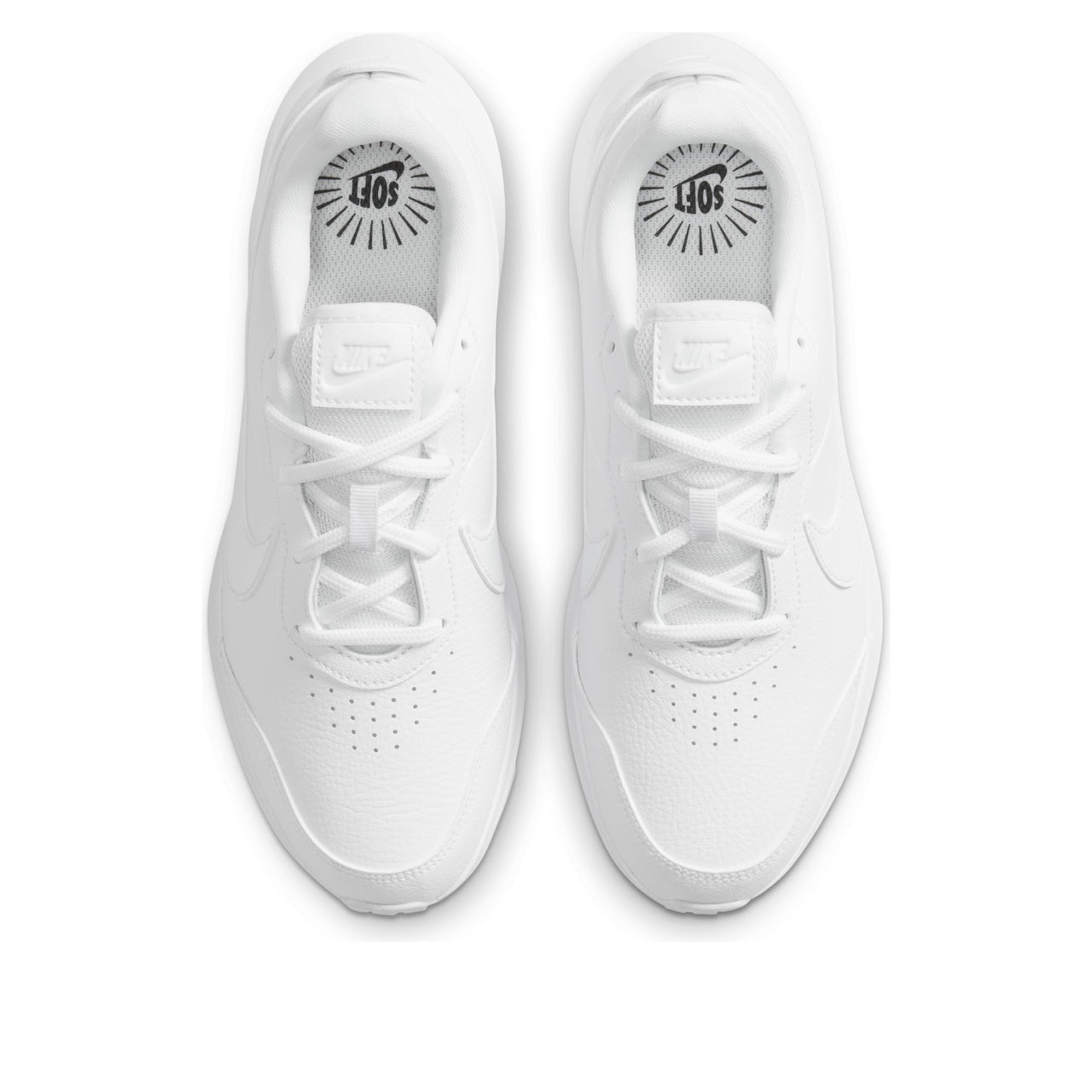 (GS) Nike Varsity Leather 'Triple White' CN9146-101