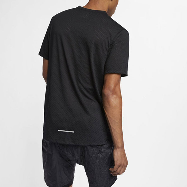 Nike Dri-FIT Sports Training Running Quick Dry Short Sleeve Black CT7750-010