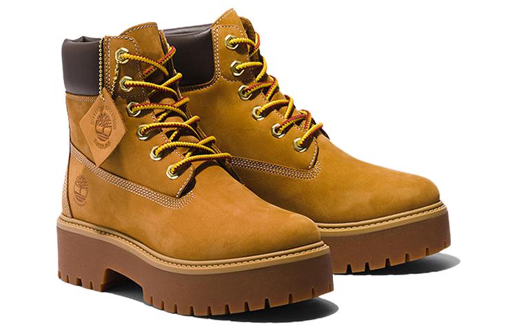 (WMNS) Timberland Stone Steet 6 Inch Premium Platform Waterproof Boots 'Wheat Nubuck' A5RJD